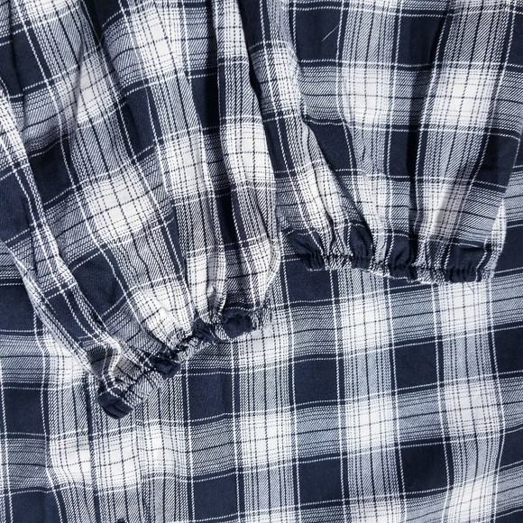 NWT KNOX ROSE BUTTON DOWN BABYDOLL DRESS STYLE DRESS BLACK AND WHITE SIZE MEDIUM - Picture 11 of 11